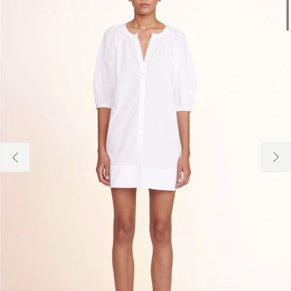 STAUD White Mini Vincent Dress Size Small